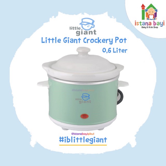 Little Giant Slow Cooker 0.6L Ceramic Crockery Pot - Little Giant Slow Cooker LG.1806