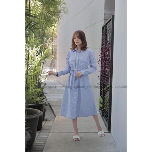 MARION DRESS - DRESS WANITA TANGAN PANJANG