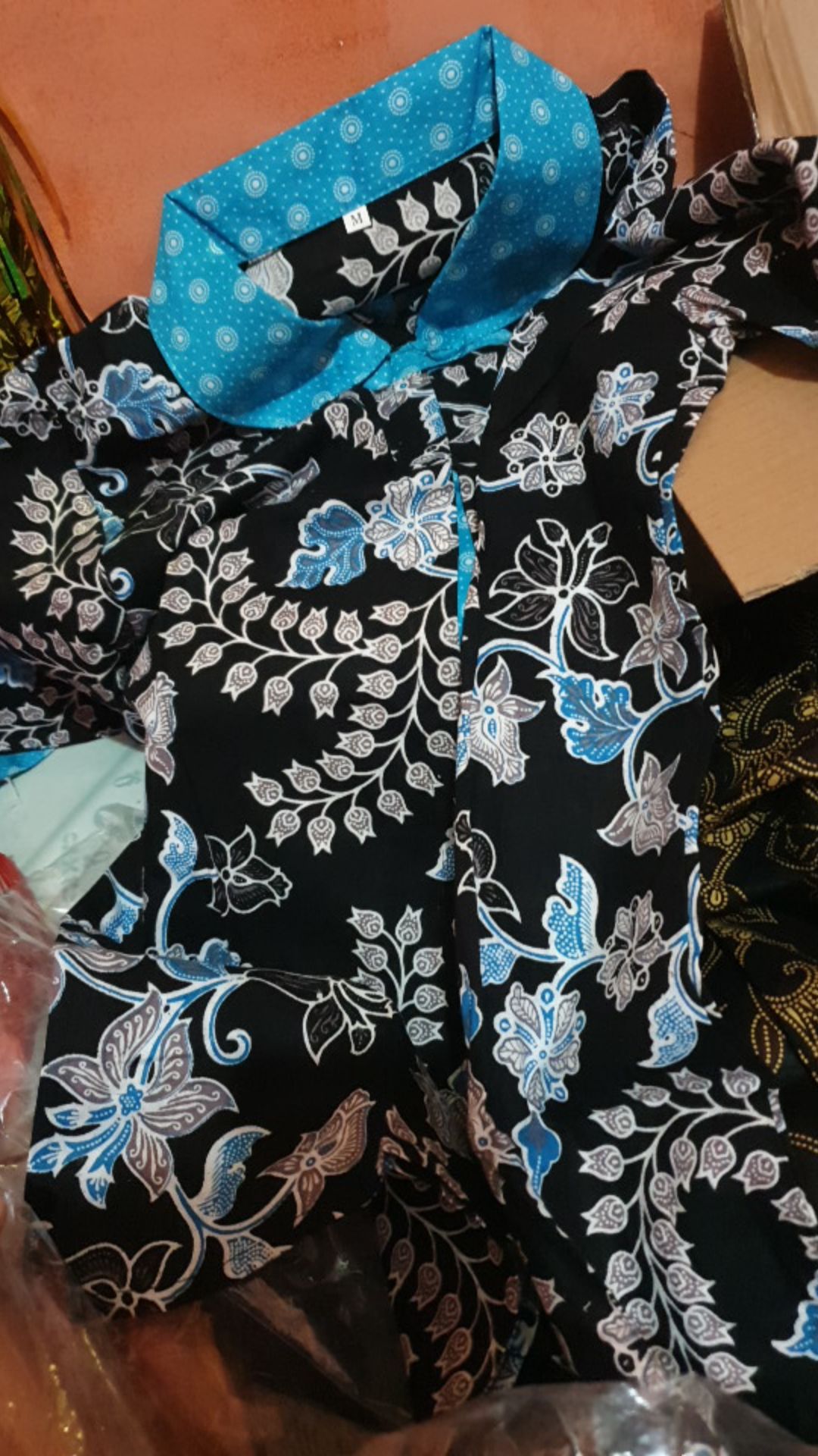 Tey-17 Batik Wanita Asj Sa Hrb026 Kenongo Kemeja Tosca Pendek