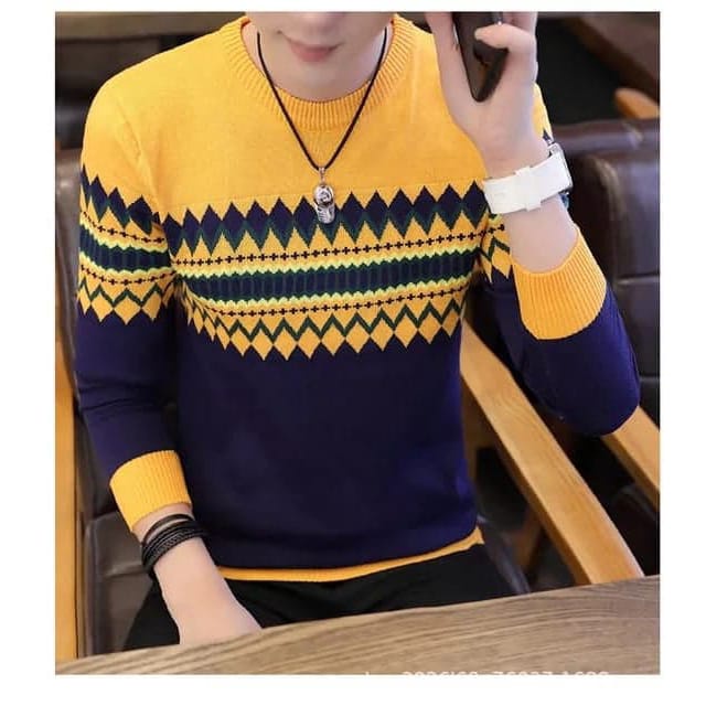 sweater rajut jeepp tribal korean