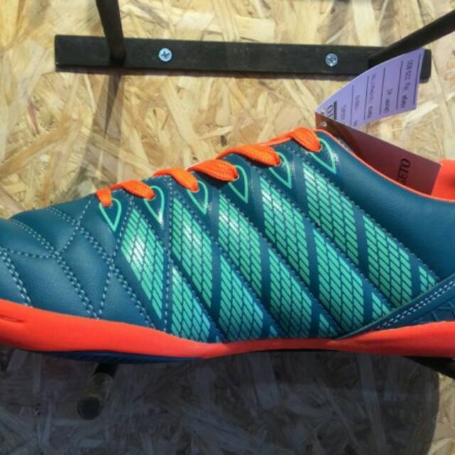 NEW Sepatu futsal vegeto Aizuko new 2017 original hijau tosca orange