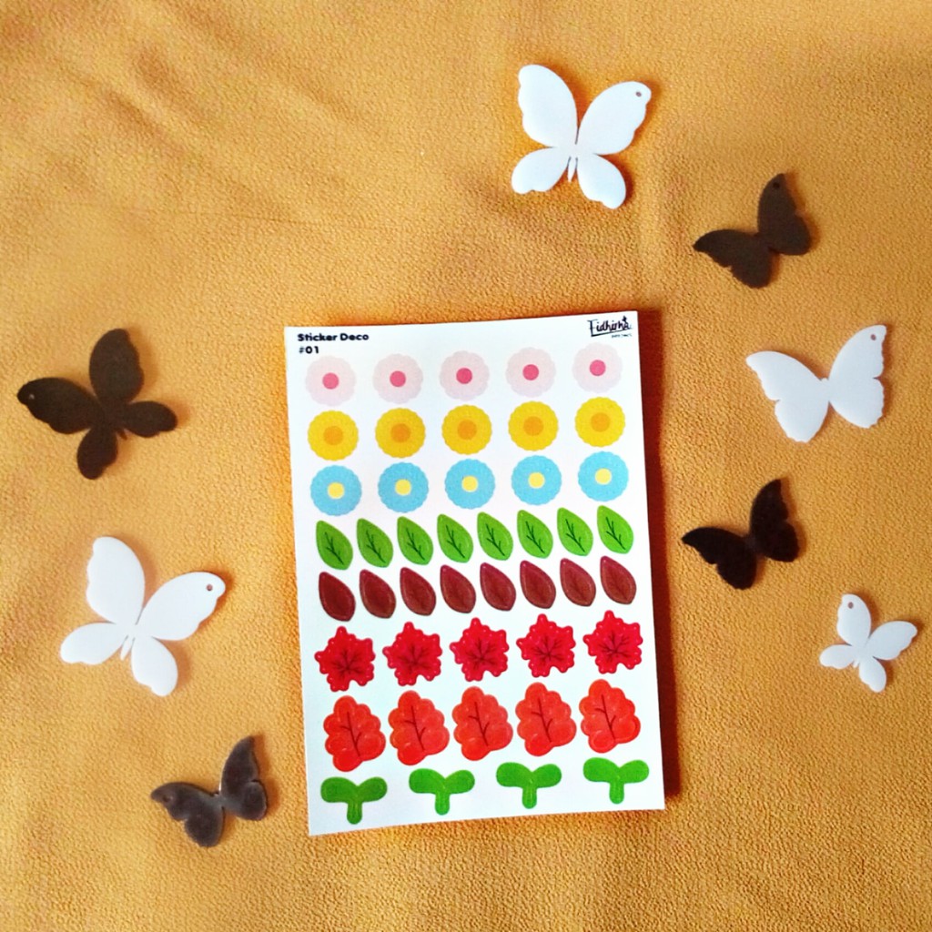 

Sticker Deco Fidhimaproject #01│Stiker Hias Bunga Daun