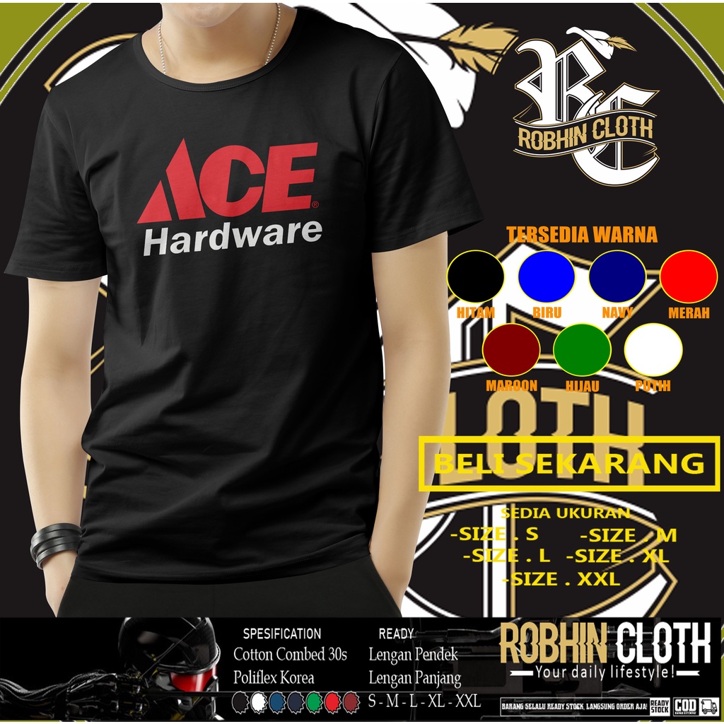 Kaos Ace Hardware Logo Baju Perusahaan