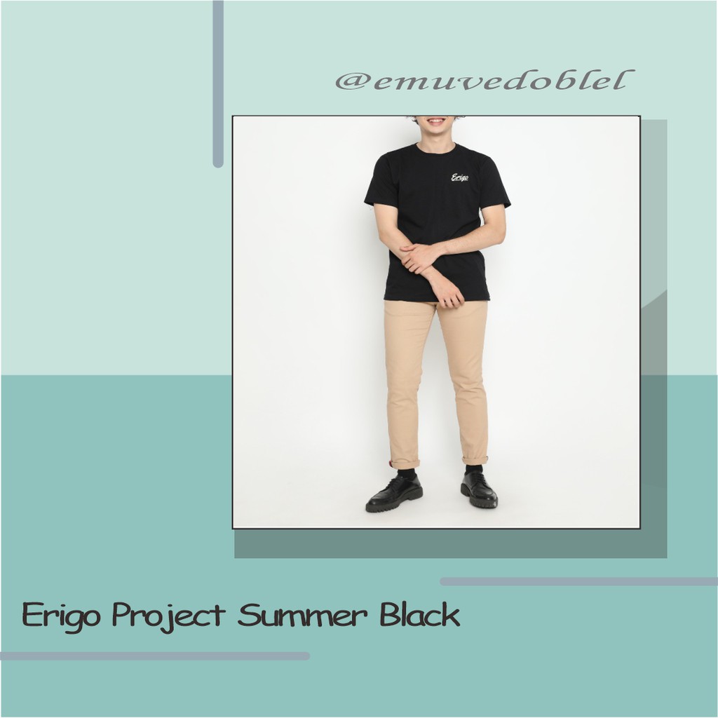 Original Erigo T-Shirt Project Summer Black