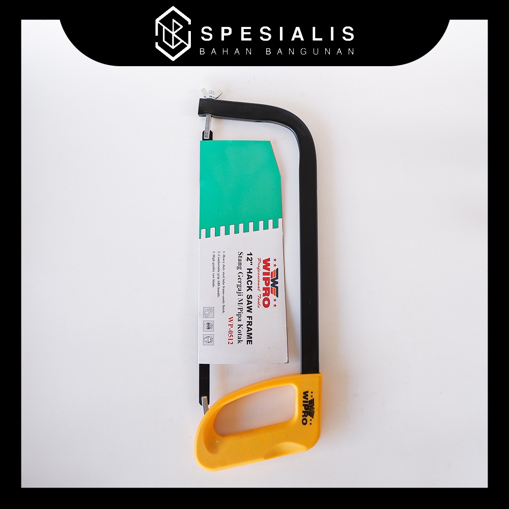 GAGANG GERGAJI BESI 12 INCH WIPRO / STANG GERGAJI M/ PIPA KOTAK / Gergaji Besi / Hacksaw Frame