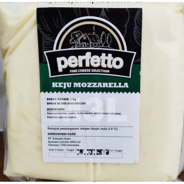 

Keju Mozarella Perfetto 250gram / Mozzarella Cheese