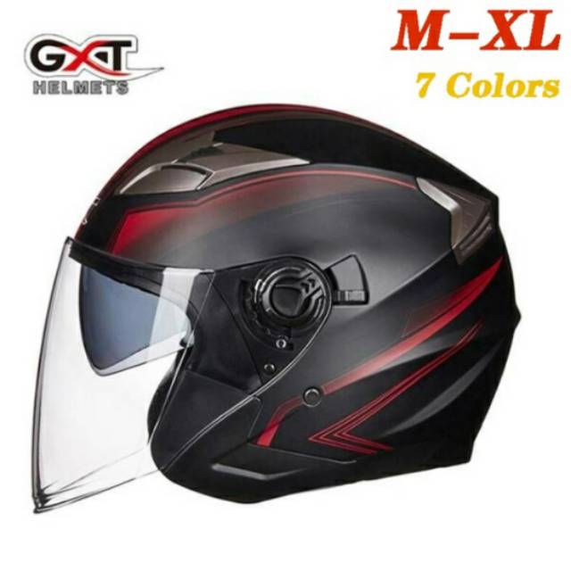 Helm Motorcycle HIGH QUALITY ORIGINAL GXT Double Lens Half Face
