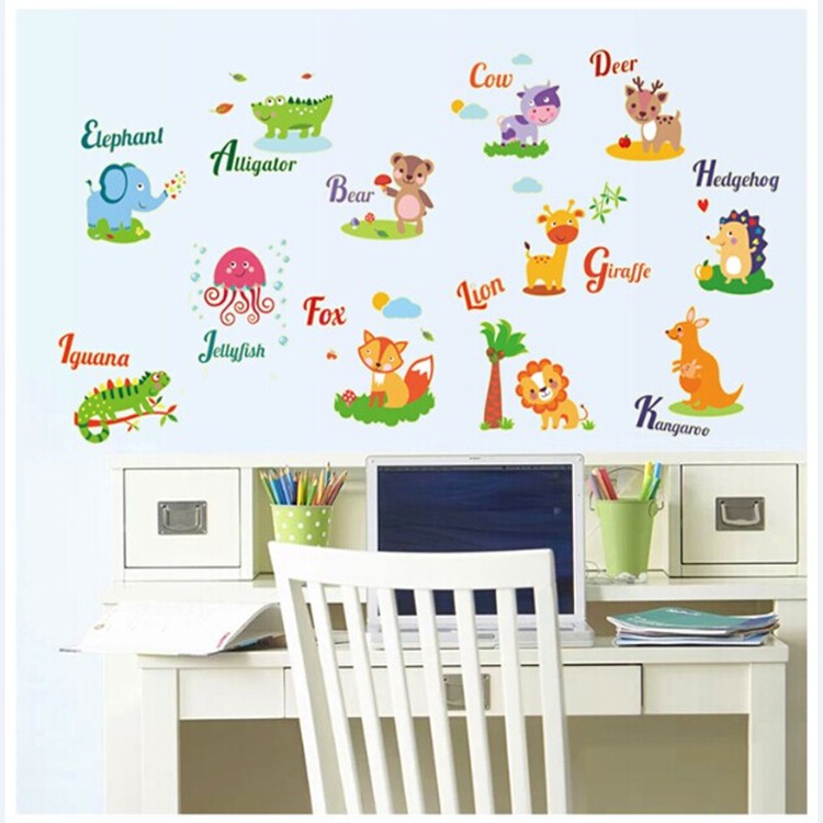 RELIZA WALL STICKER | STIKER DINDING ANIMAL GLOW IN THE DARK HEWAN ABQ9613