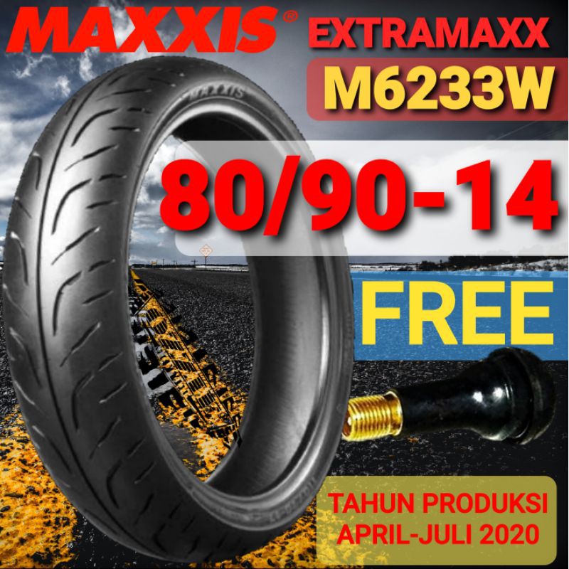 MAXXIS  Extramaxx 80 90-14 Ban Tubeless Matic Beat Mio Vario new