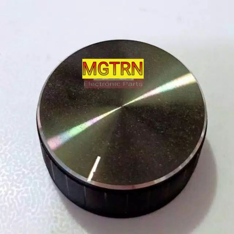 Knop Knob Potensio 40mm Les Silver