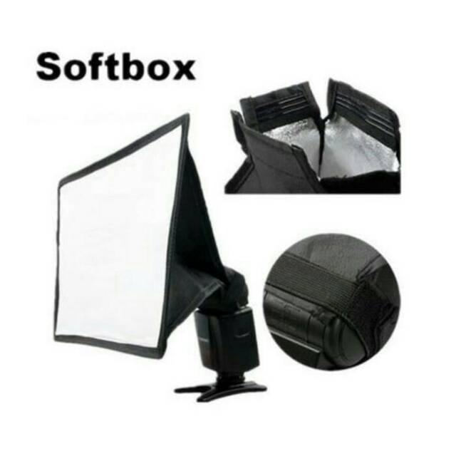 Difusser flash mini soft box universal DSLR kamera canon nikon semua tipe kamera slr