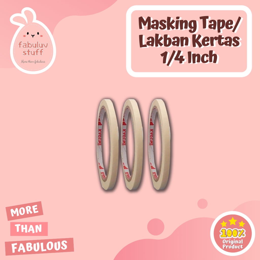 

ATK ~ Lakban Masking Tape 1/4 Inch