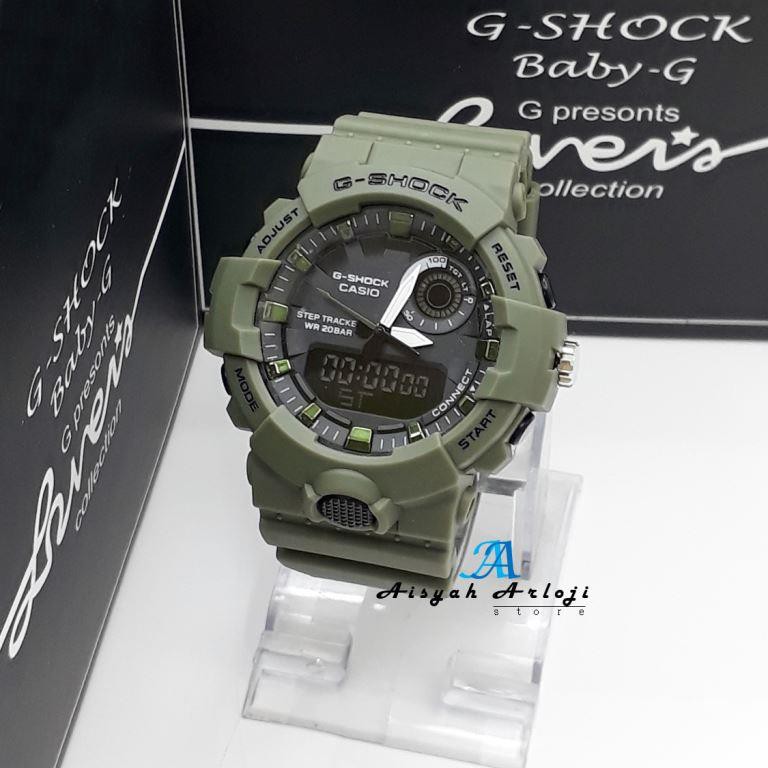 JAM TANGAN CASIO GSHOCK G SHOCK GLADIATOR GREEN ARMY