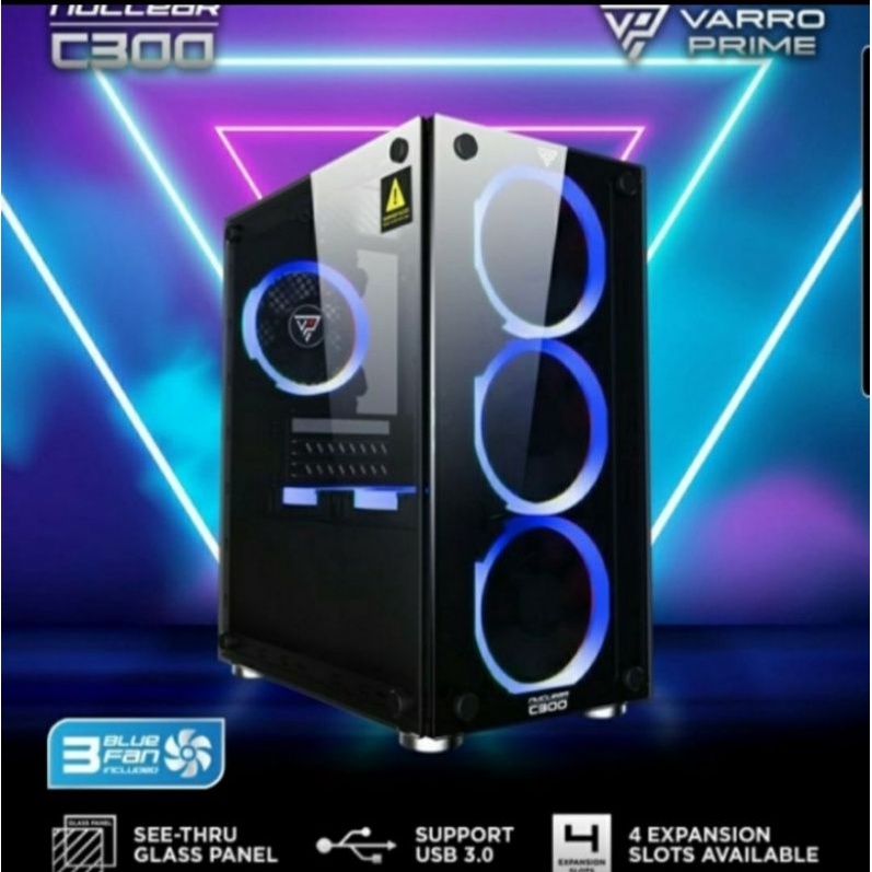 Casing Varro Prime Nuclear C300 + Fan RGB 3pc