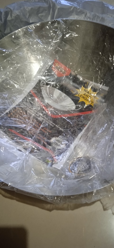 Wajan Stainless Steel Tebal Kokoh Anti Lengket Wajan Harden Golden Flying Fish Original