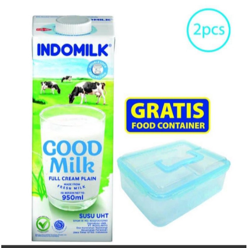 indomilk UHT 1liter 950 ml