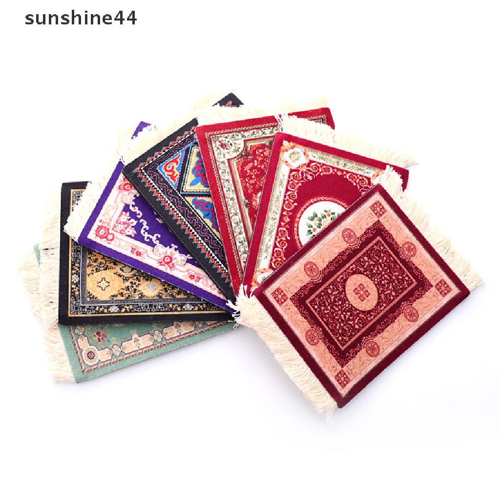 Sunshine Persia Mouse Pad Mini Retro Bahan Woven Untuk laptop