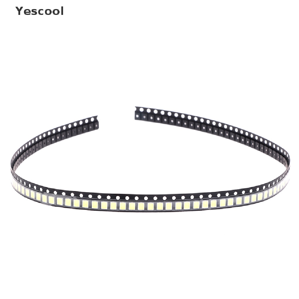 Yescool 100Pcs Lampu LED 3030 SMD 1W 3V / 6V / 9V Warna Cold White Untuk TV LED Diode