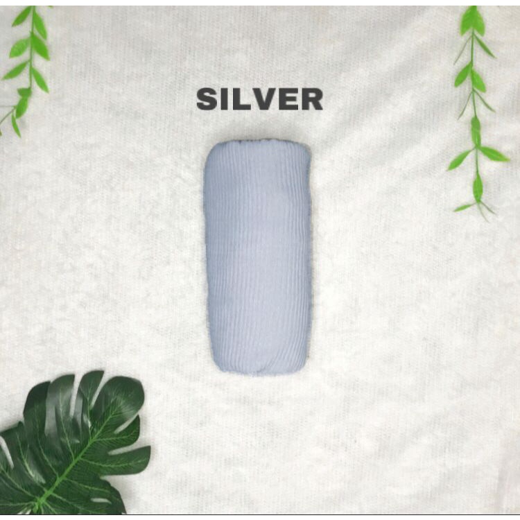 PHASMINA PLISKET LIDI DUYUNG  {90 X 180} AZARA-SILVER