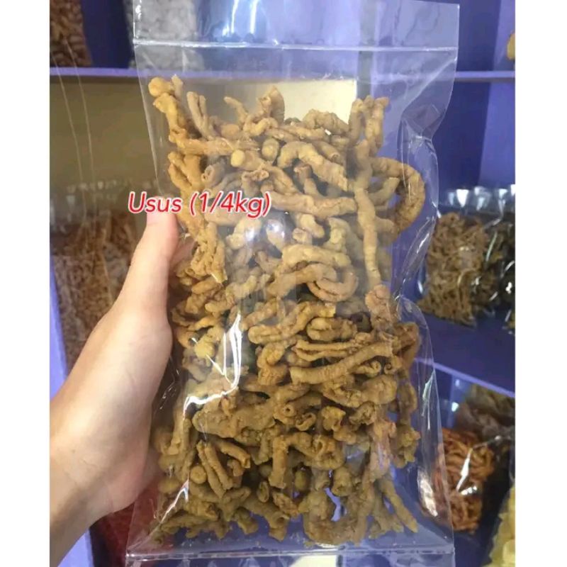 KERIPIK USUS AYAM GURIH RENYAH KEMASAN 500gr