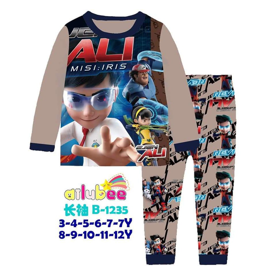 hbs - EJEN ALI BAJU TIDUR ANAK COWOK AILUBEE B1235