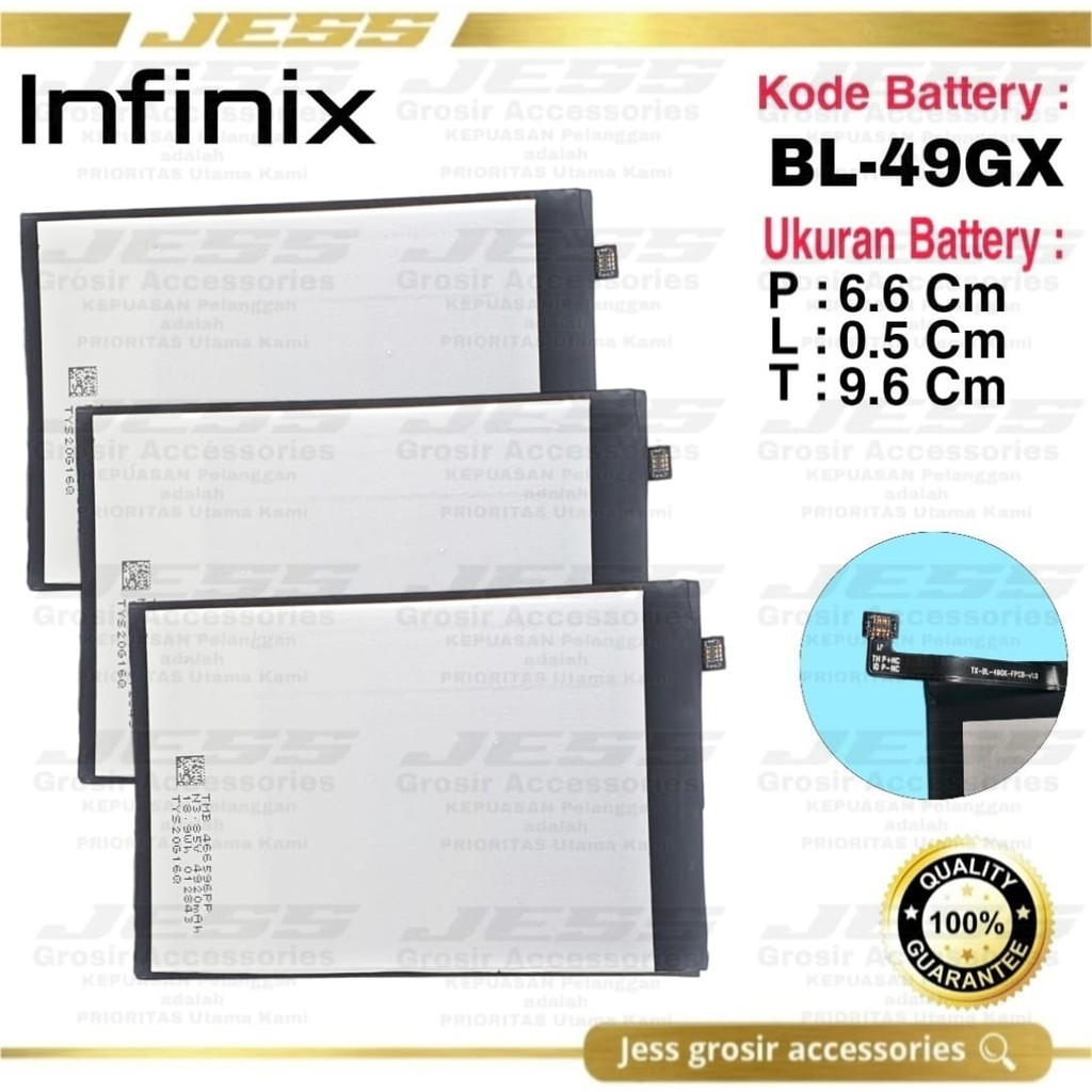 Baterai Battery Original Infinix NOTE 7 X690 X690B Note 7 Lite X656 X656C Kode Batre BL49GX BL-49GX