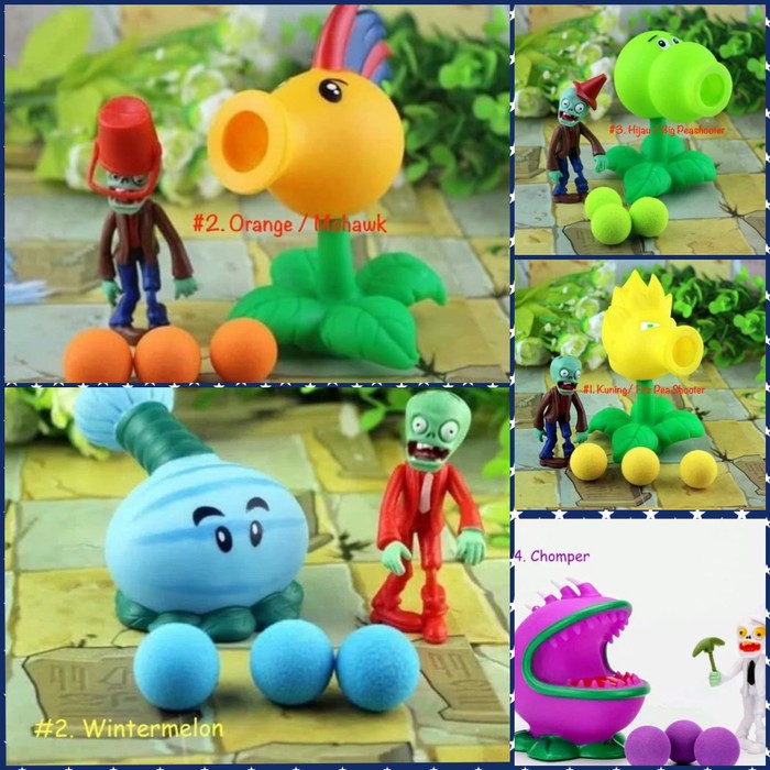 Mainan Anak Action Figure Plants vs Zombies 1