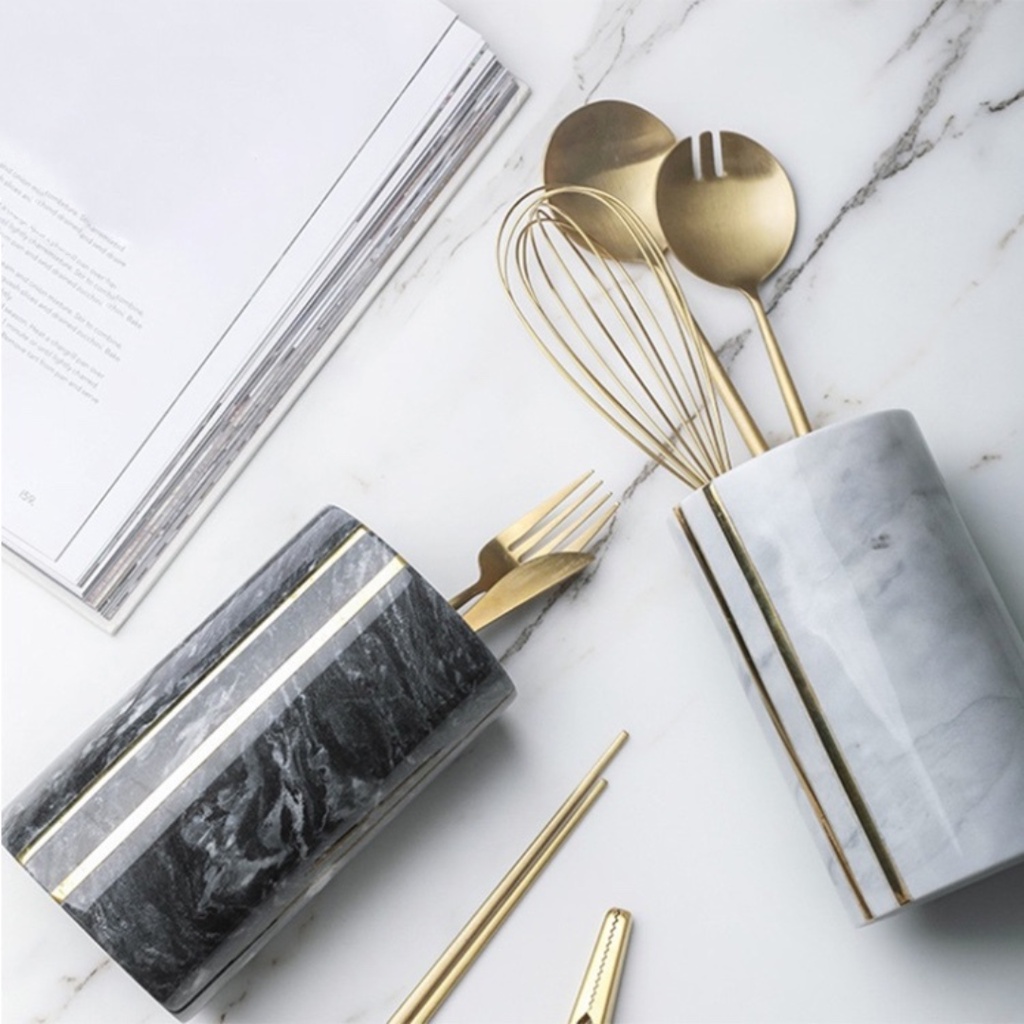 Anapaya - Marble Black Wine Chiller, Vase