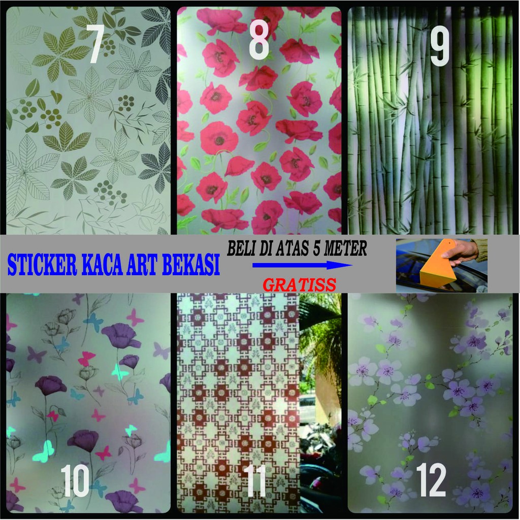 STIKER KACA JENDELA / STICKER KACA JENDELA MURAH / STIKER KACA MOTIF