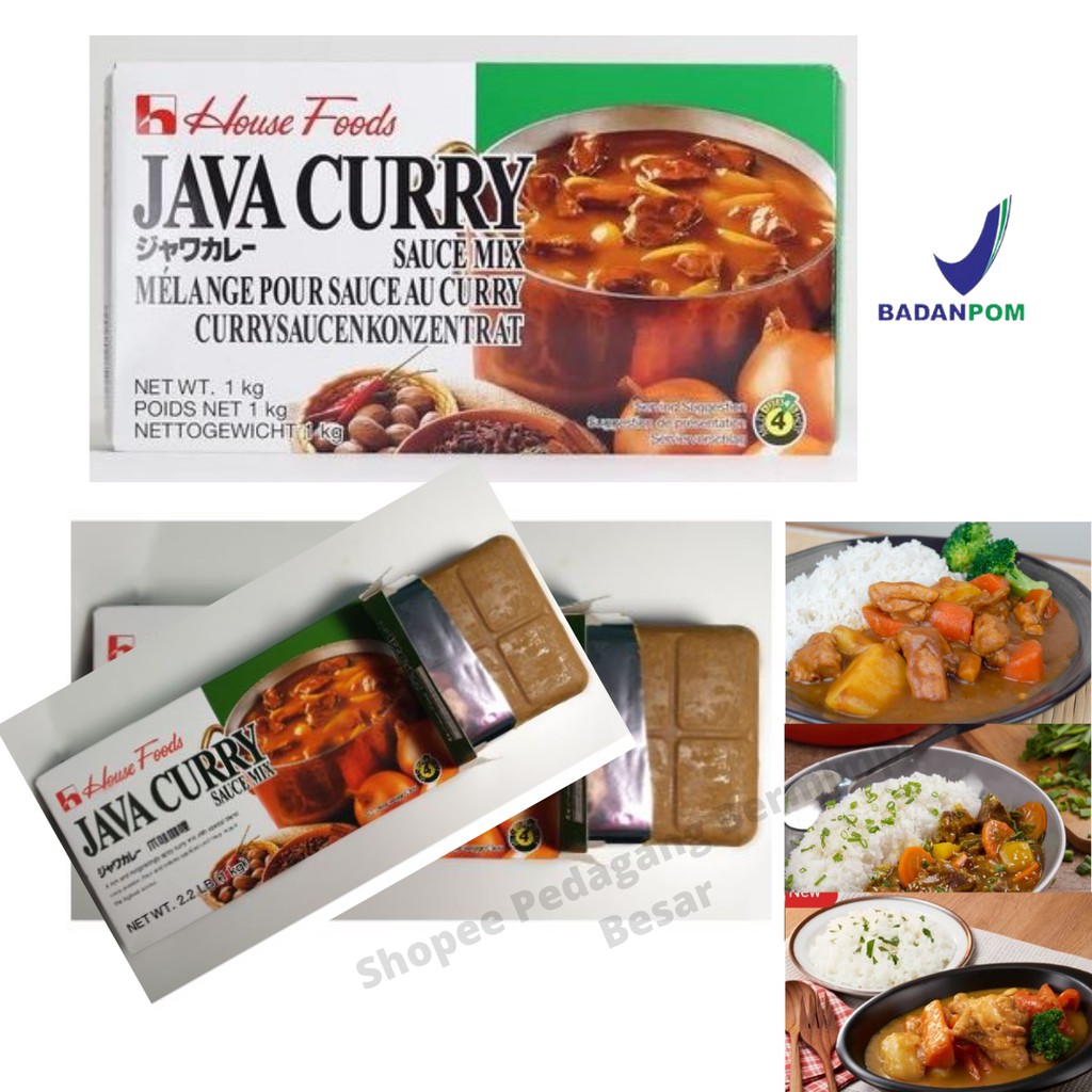 HOUSE JAVA CURRY 1KG | SAUS KARI | KARI BLOK JEPANG