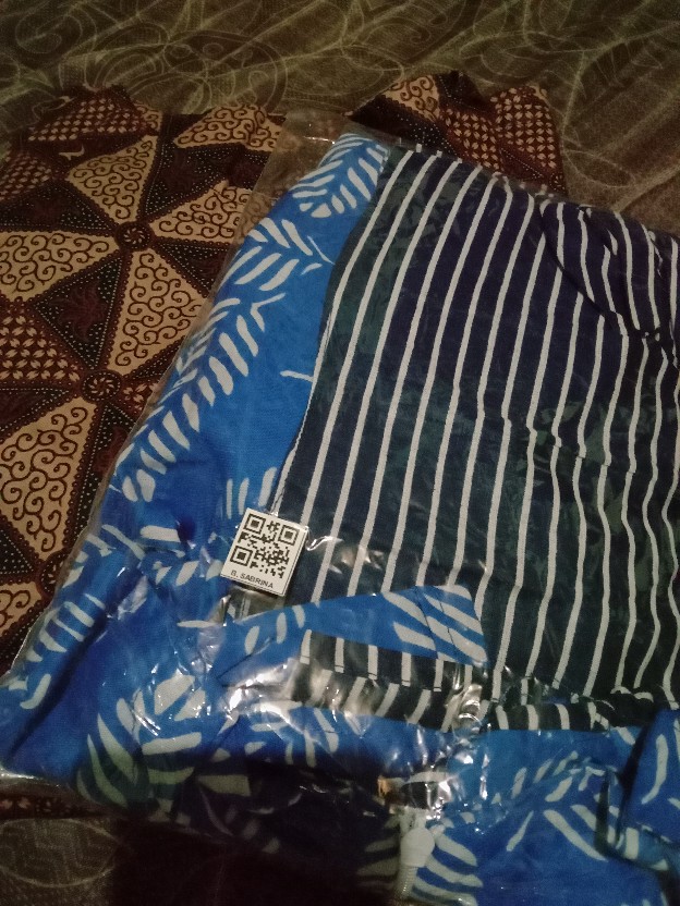 Tey-17 Batik Wanita Asj Sa Hrb026 Kenongo Kemeja Tosca Pendek