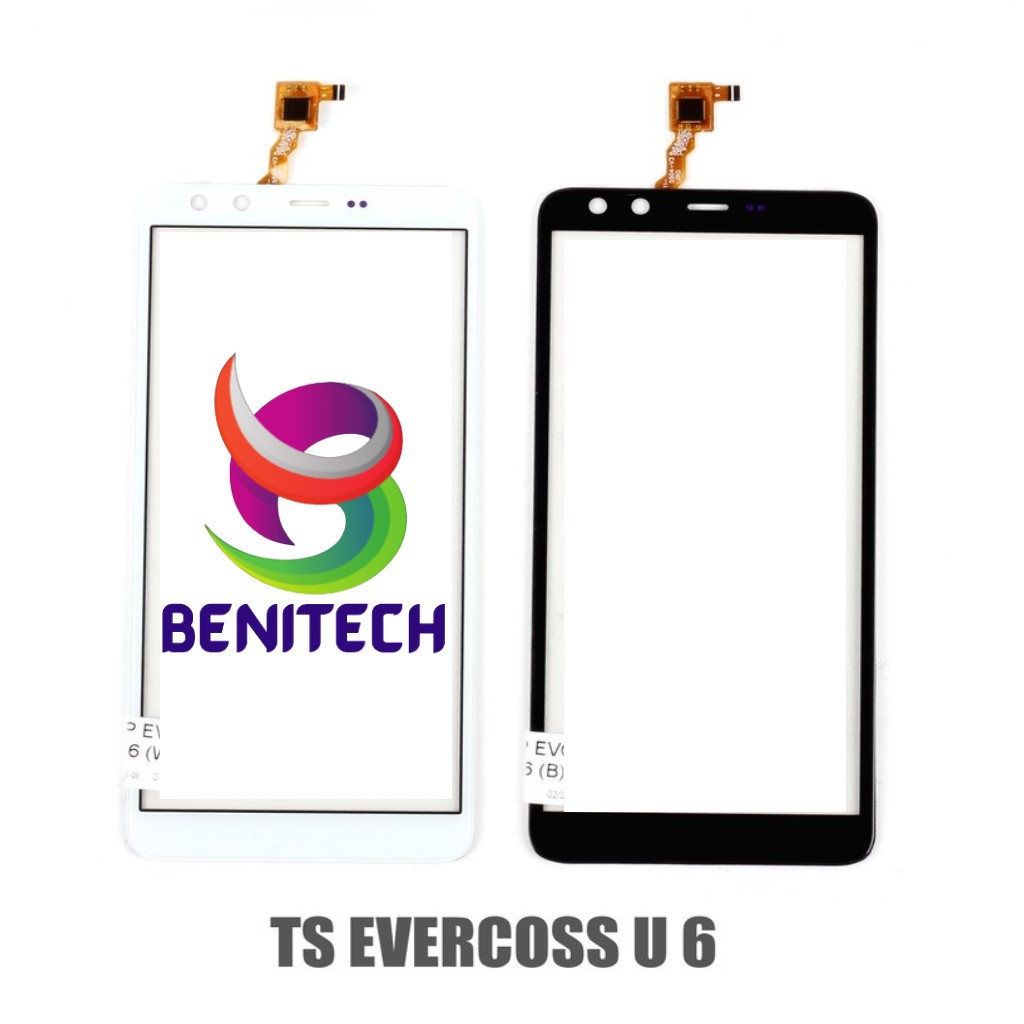 TOUCHSCREEN / LAYAR SENTUH EVERCOSS U6 / XTEAM 1 PLUS ~ KUALITAS ORIGINAL ~ BENITECH