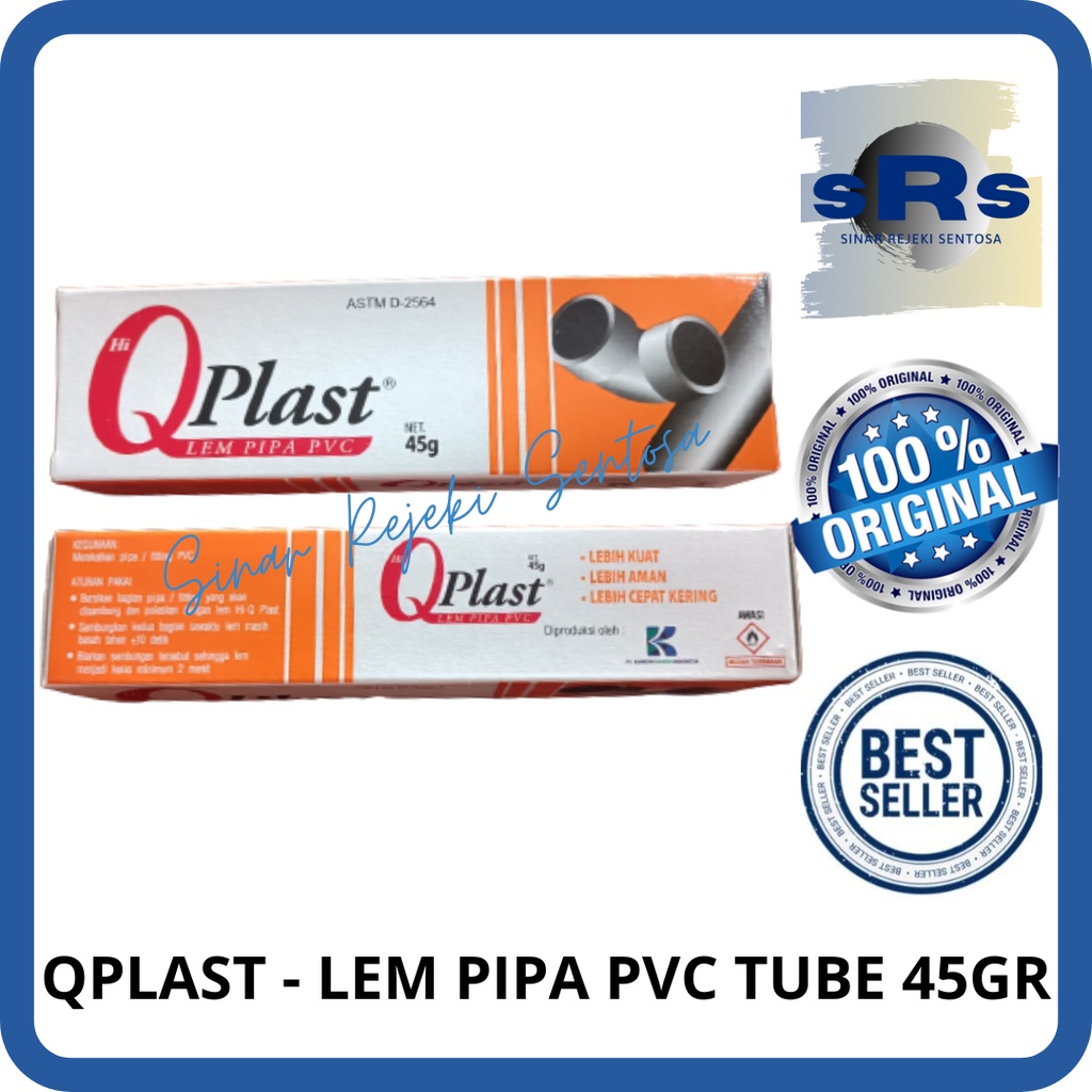 QPLAST - LEM PIPA PVC TUBE 40GR