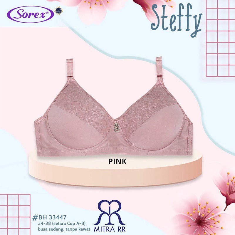 BH Sorex 33447 Bra Busa Harian Tanpa Kawat Cup A B