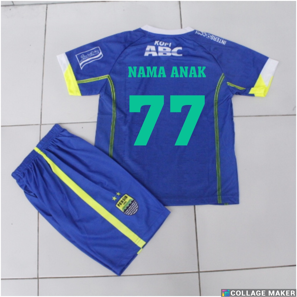 jersey stelan baju celana bola anak perib bandung printing