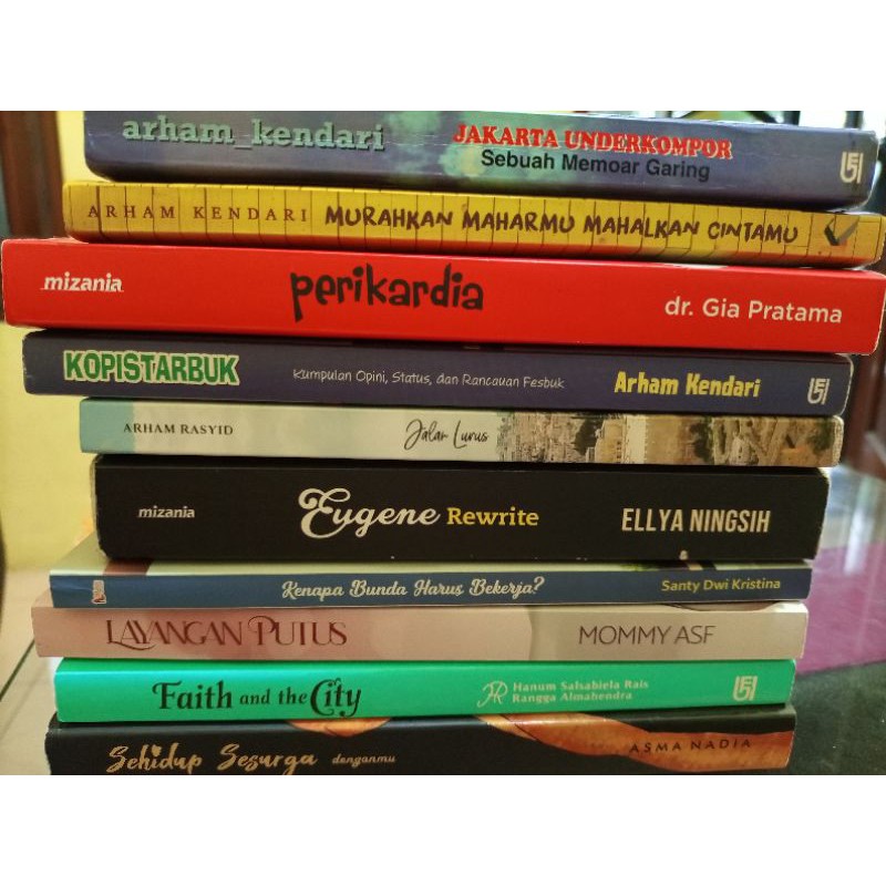 buku bekas Arham Rasyid, Dr Gia dkk