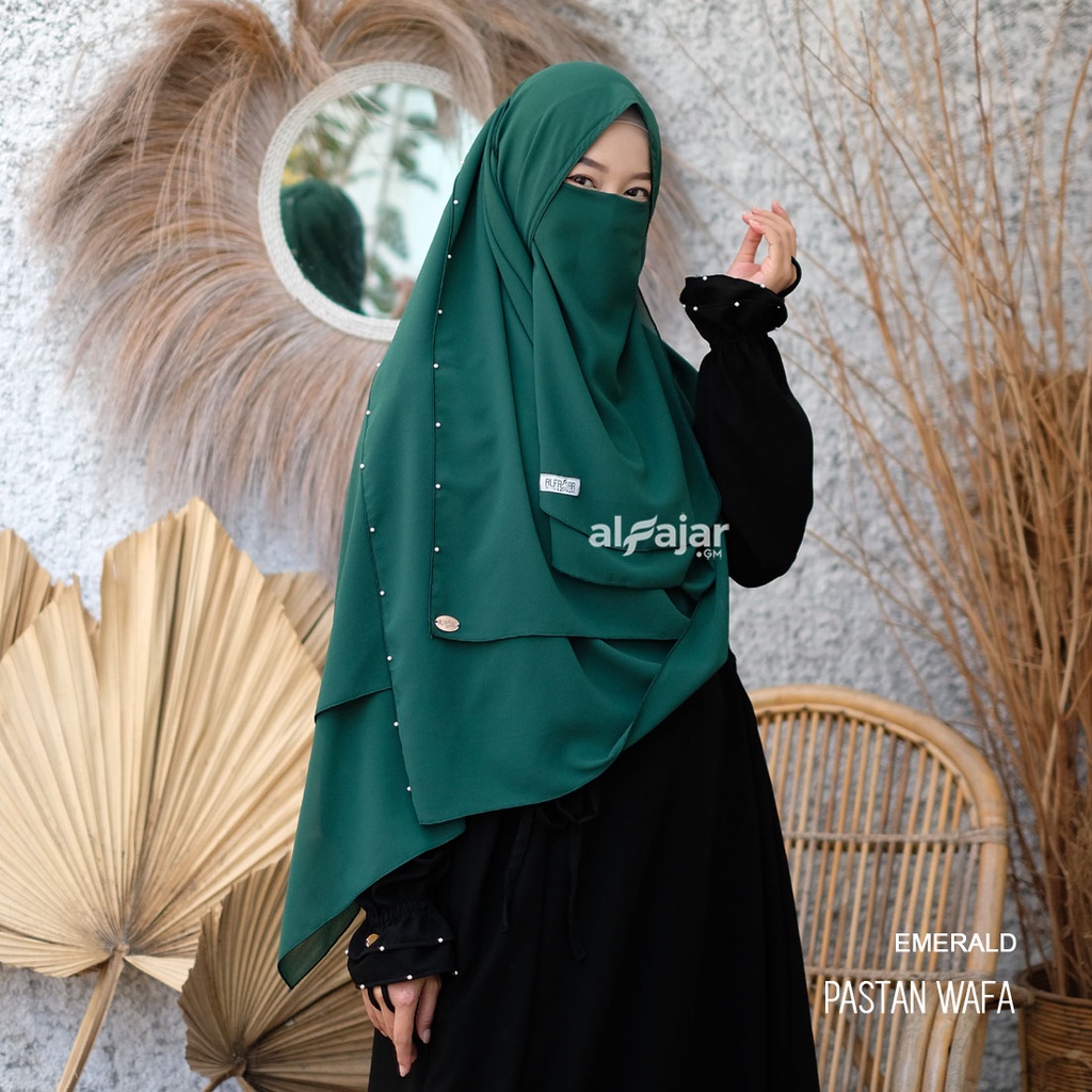 Jilbab Pasmina Instan Ceruty Babydoll Wafa by Alfajar Free Cadar