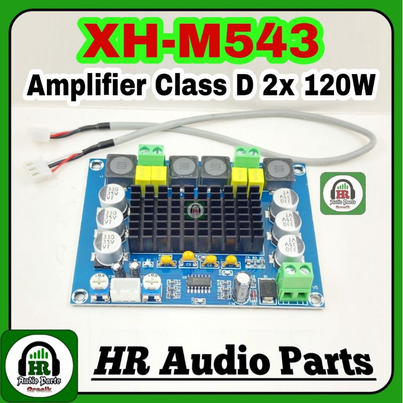 XH-M543 TPA3116D2 Stereo Power Amplifier 2x120W Digital Class D 120W + 120W