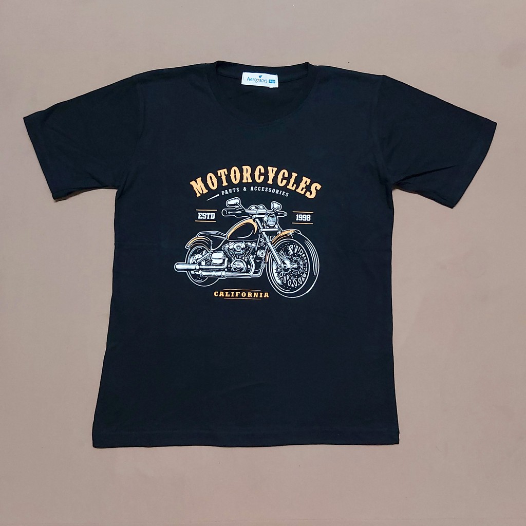 KAOS ANAK COWOK 5 - 12 TAHUN AERO BOYS HITAM BRANDED KIDS LAKI LAKI