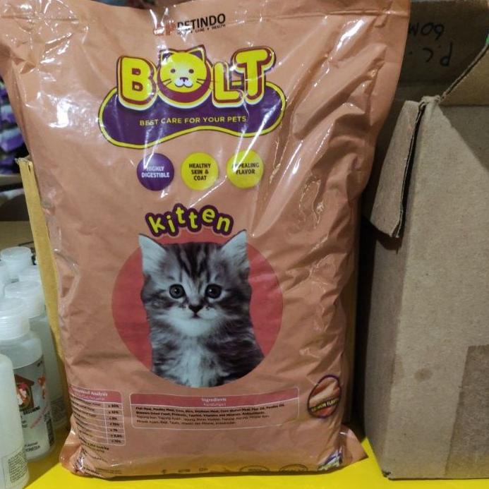 Miliki bolt kitten 1kg makanan kucing bolt kitten salmon 1kg ン