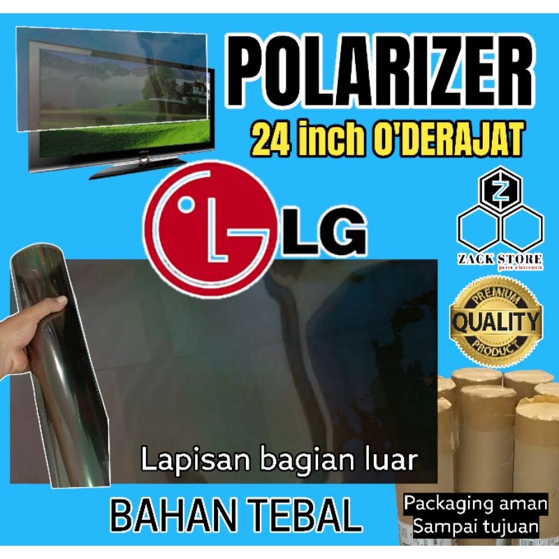 POLARIS TV LED LG 24 INCH O DERAJAT LAPISAN BAGIAN LUAR TV LCD POLARISER POLARIZER TV