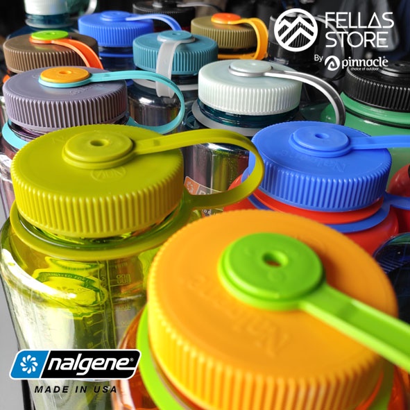 Nalgene Wide Mouth Tritan - Glowgreen, Clementine, Aubergine, Red