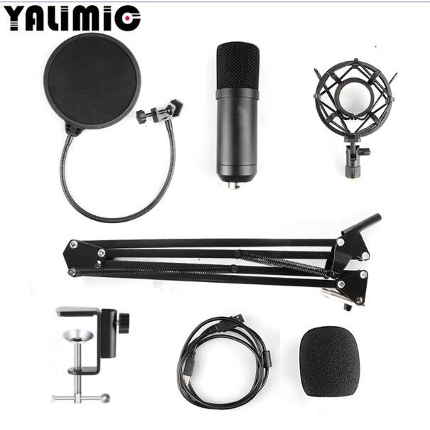 Yalimic Paket Mic Condenser Microphone + Scissor Arm Stand BM 700 2