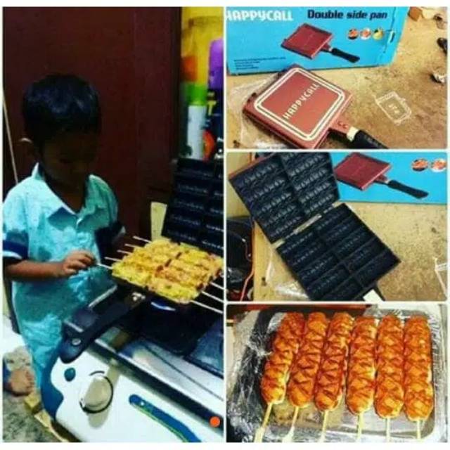Cetakan Kue Sate Wafel Satay Waffle Double Side Pan