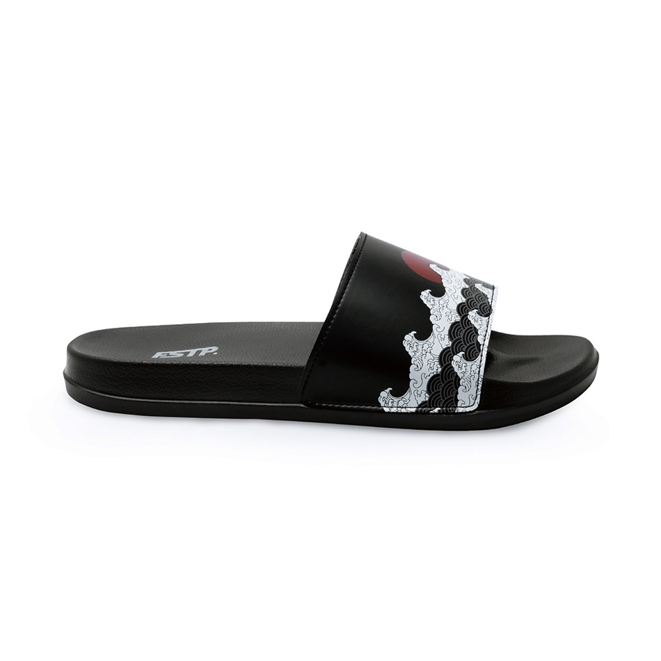 STYLO HARPIE ORIGINAL x FOOTSTEP Sandal Casual Hitam Abu-Abu Pria Sendal Slide Jalan Santai Harian Slippers Hangout Main Kondangan Lebaran Slop Selop Karet Premium Slip On Remaja Dewasa Flip Flop Kerja Formal Sport Fashion Footwear Keren Terbaru Kekinian