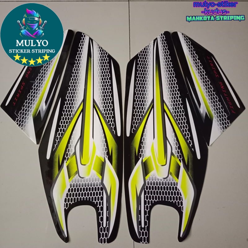 STRIPING STICKER LIS LES POLET stiker yamaha RX KING 2007 KUNING LIST BODY RX KING KUALITAS TER BAIK