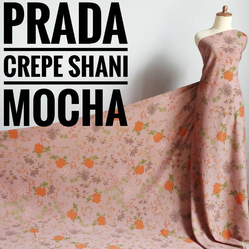 Kain Meteran Prada Crepe Shani Mocha (0.5M)
