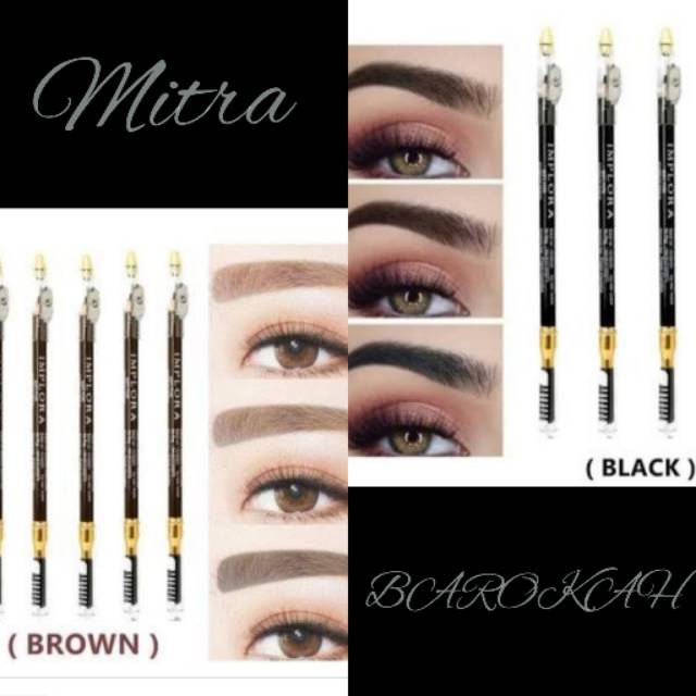 PENSIL ALIS HITAM IMPLORA PENSIL ALIS COKLAT IMPLORA ORIGINAL EYE BROW IMPLORA
