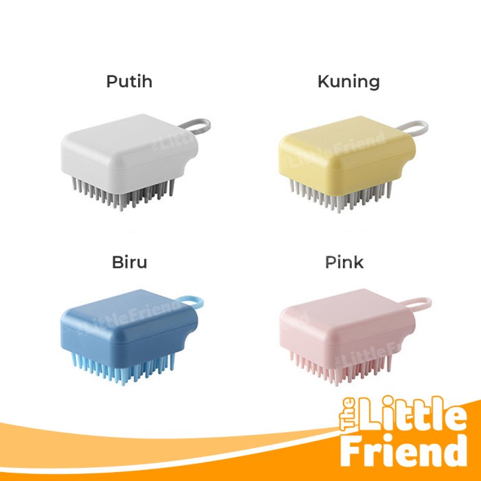 Sikat Mandi Hewan Anjing Kucing Pet Bath Brush Grooming Comb Rubber