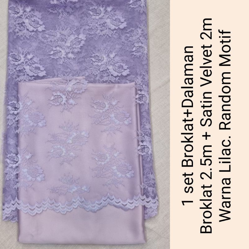 Broklat kain bruklat 1 set sama furing paket bridesmaid